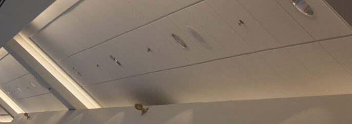 acoustic tile ceiling bulkheads